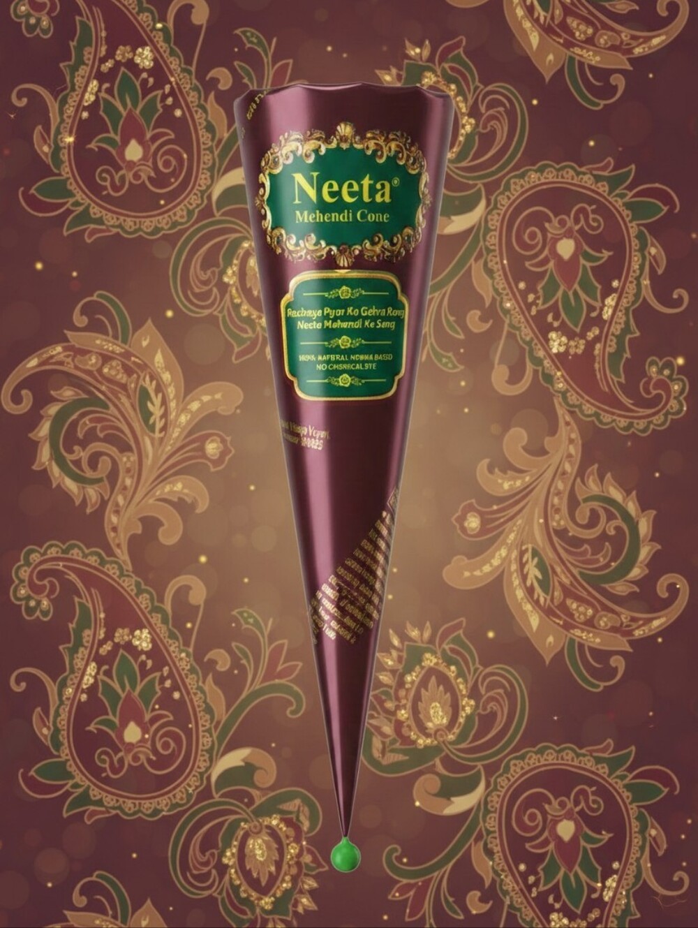 NEW Mehendi Cone 100% Henna Based Tube
